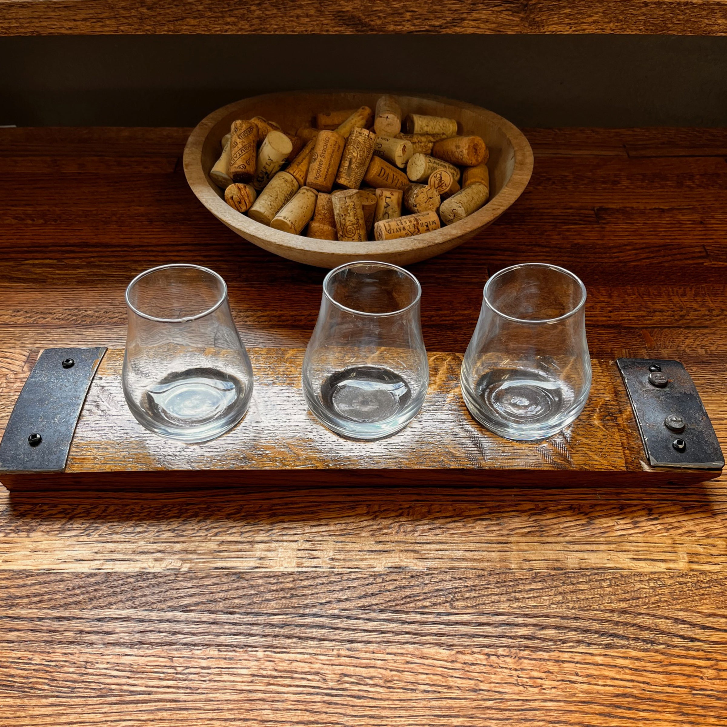 Handmade Chessboard made from Bourbon Barrels