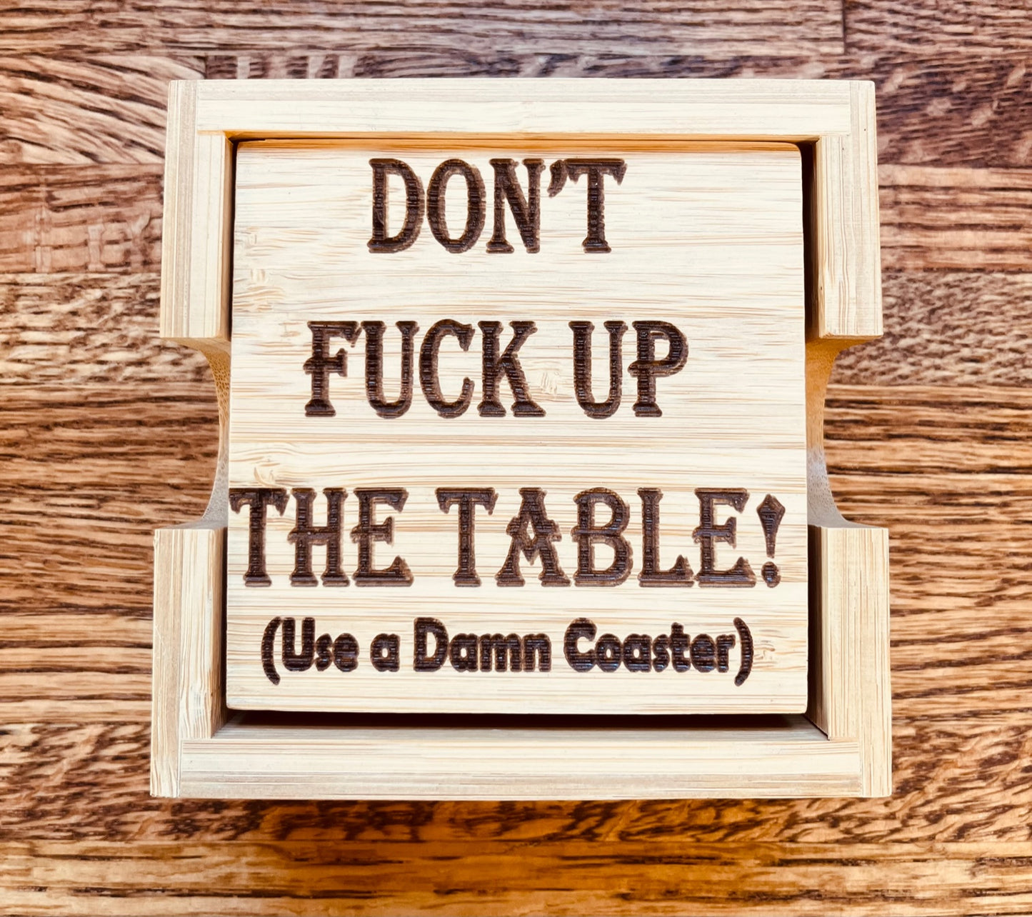 Bamboo Coasters with Holder