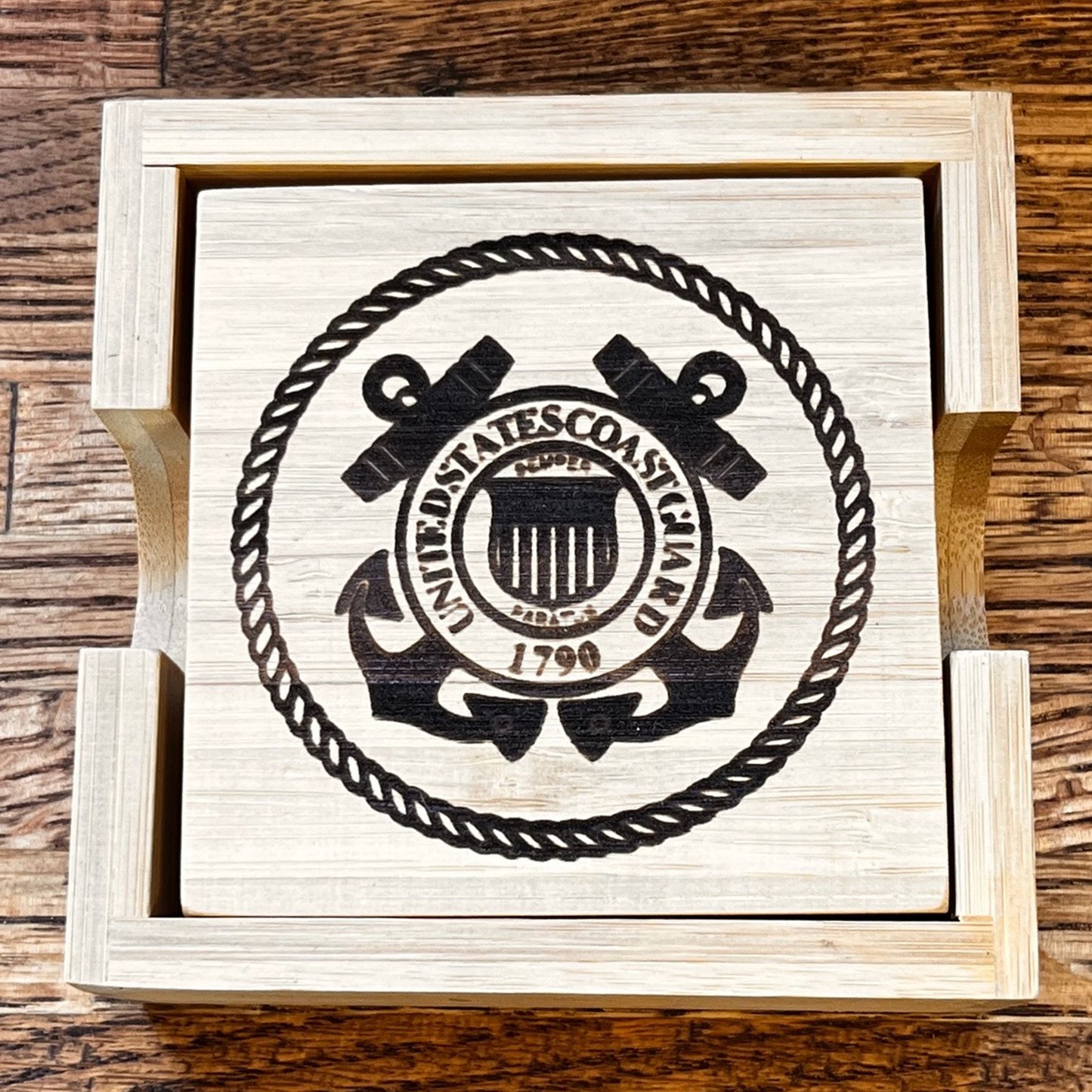 Bamboo Coasters with Holder