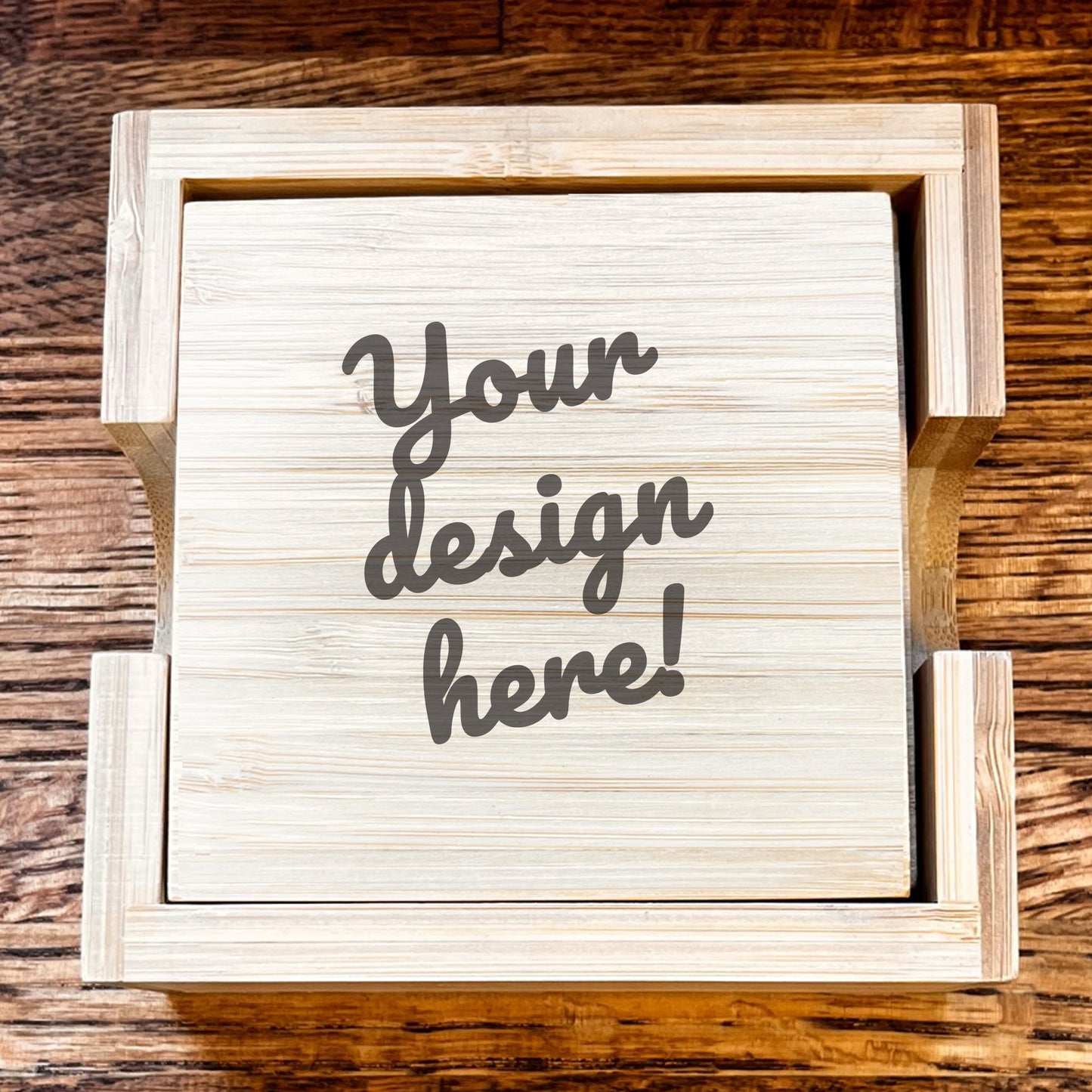 Bamboo Coasters with Holder
