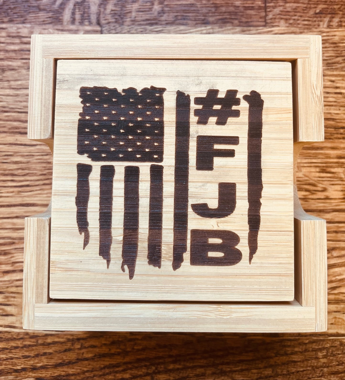 Bamboo Coasters with Holder