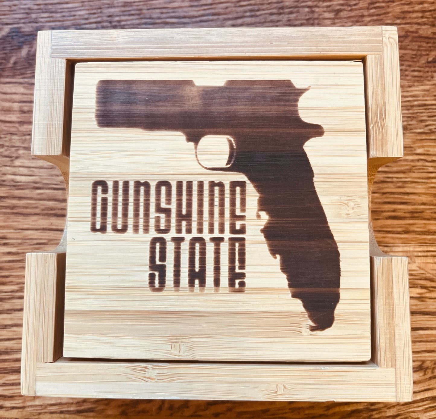 Bamboo Coasters with Holder