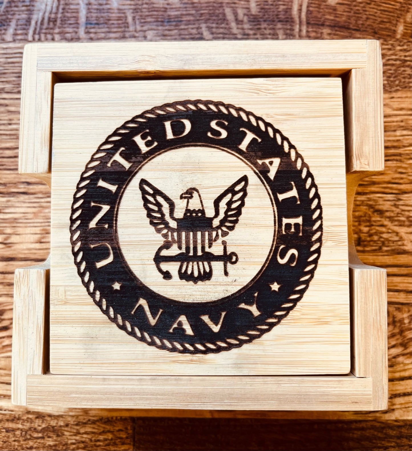 Bamboo Coasters with Holder