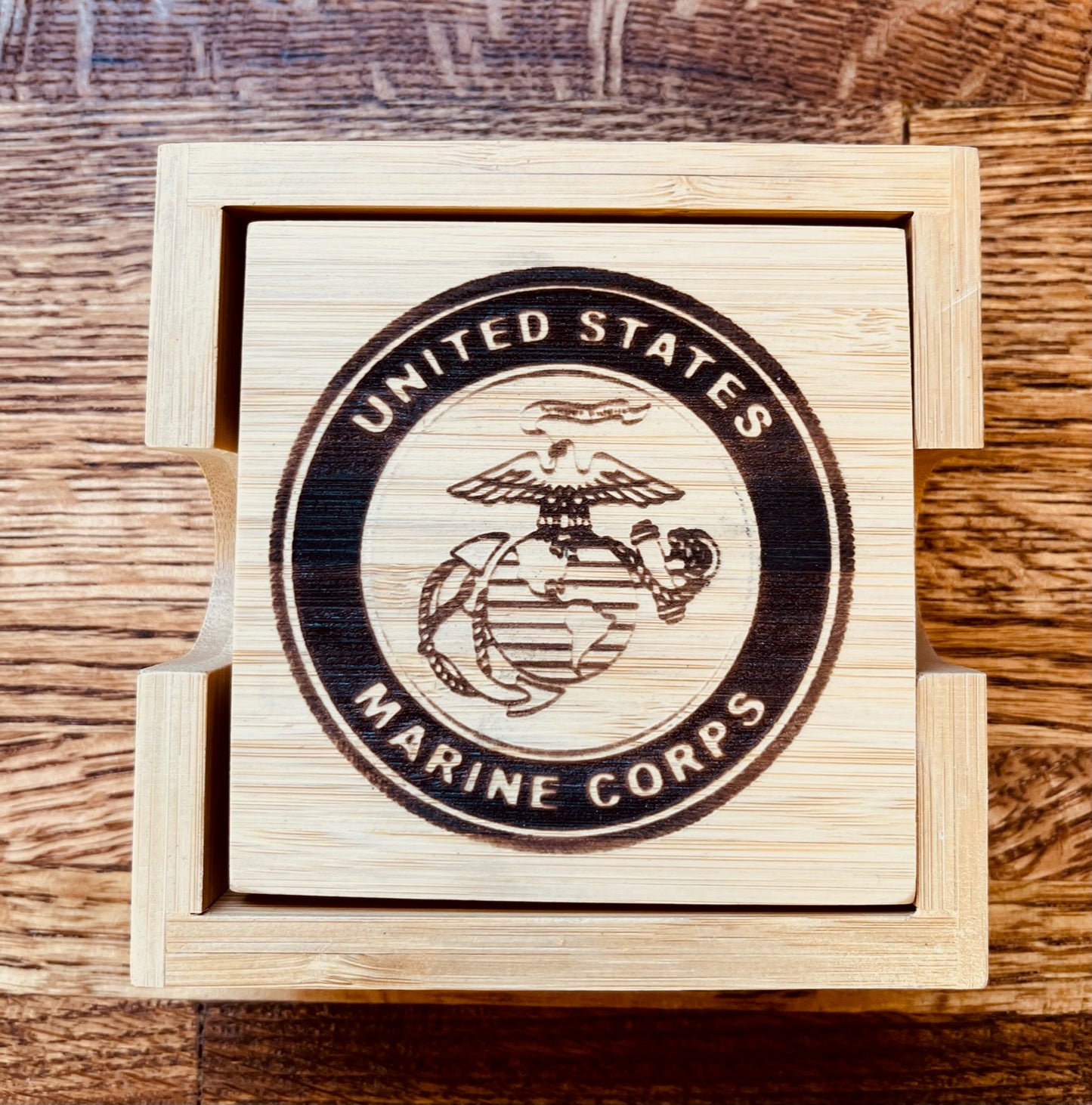 Bamboo Coasters with Holder