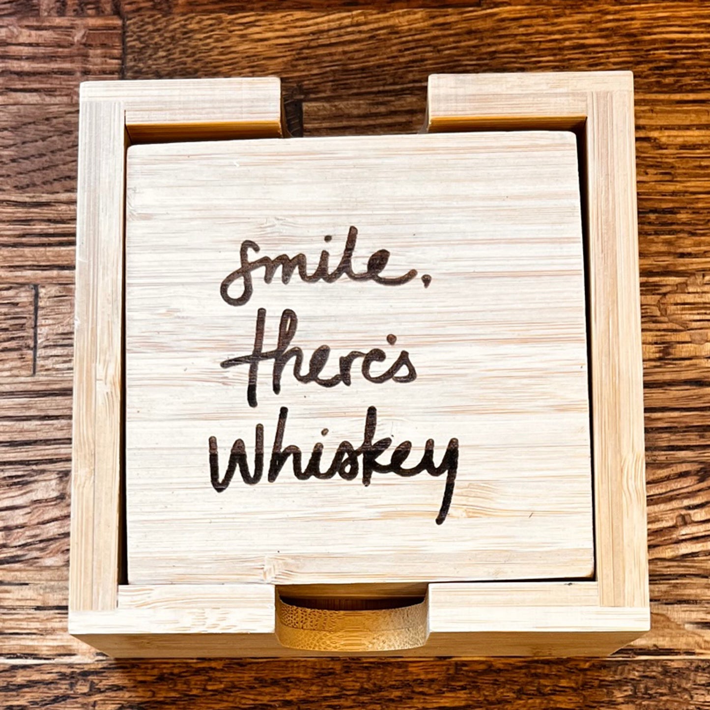 Bamboo Coasters with Holder